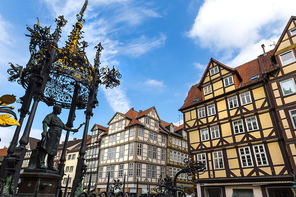 Die Altstadt von Hannover mit Fachwerkhäusern